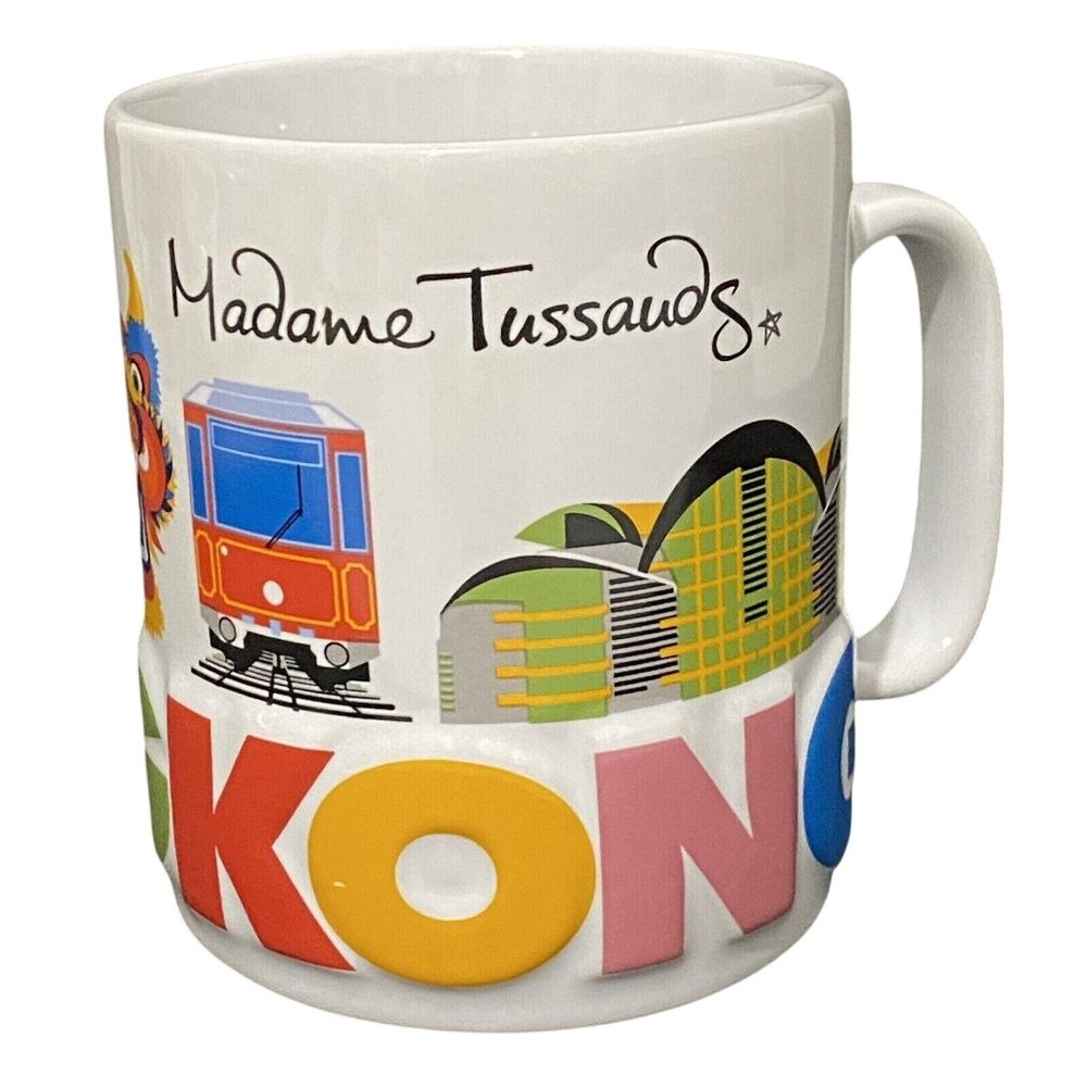 Madame Tussauds Hong Kong Mug White Tourist Travel Souvenir‎ Dragon Colorful